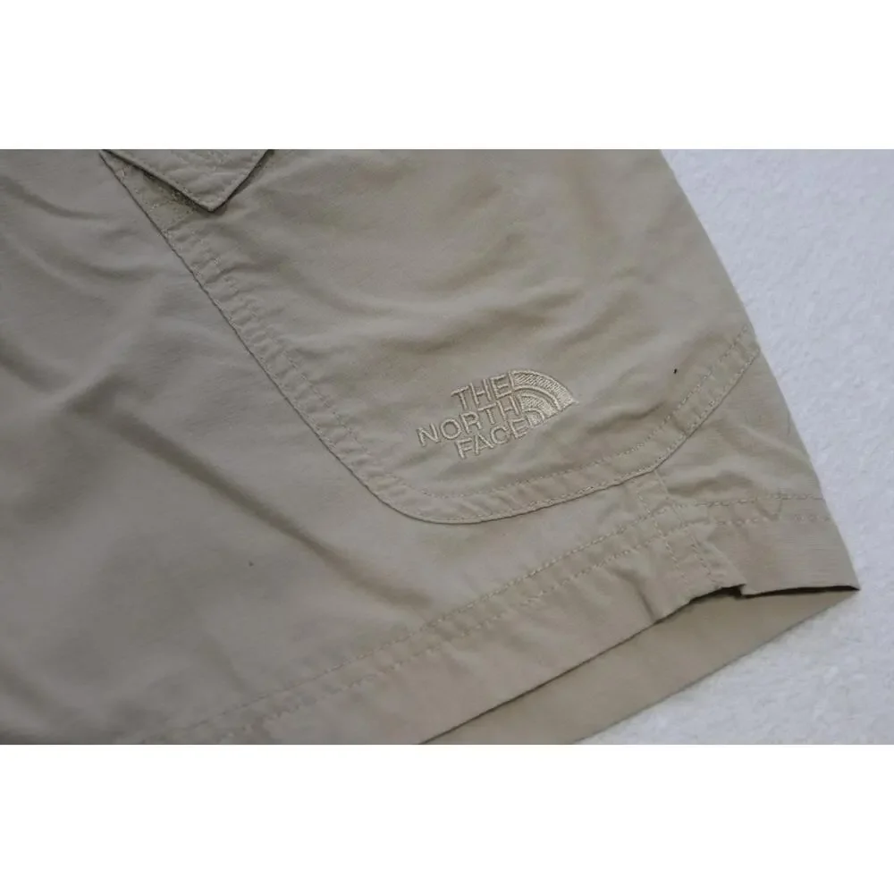 The‎ North Face Cargo Shorts Nylon Beige Fishing Hiking Mens Size 34